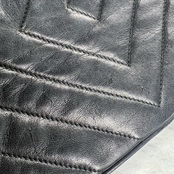 Chanel Black Lambskin Leather CC Quilted Camera Chain Crossbody Bag - Picture 10 of 17